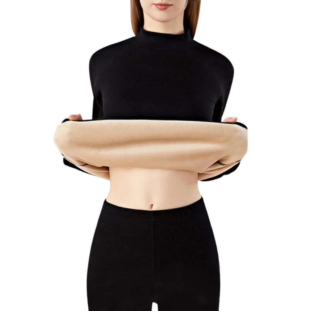 Damen Thermounterwäsche Set Nahtlos dick für Winter - Norvielle