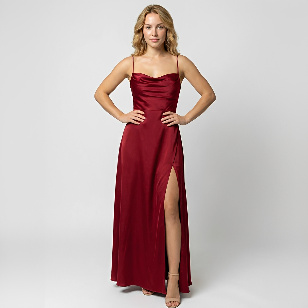 Elegant Damenkleid Fließend Glenda - Norvielle