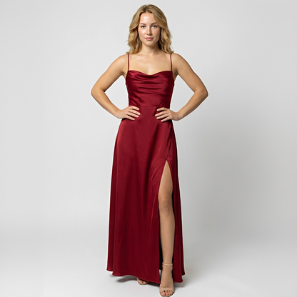Elegant Damenkleid Fließend Glenda - Norvielle