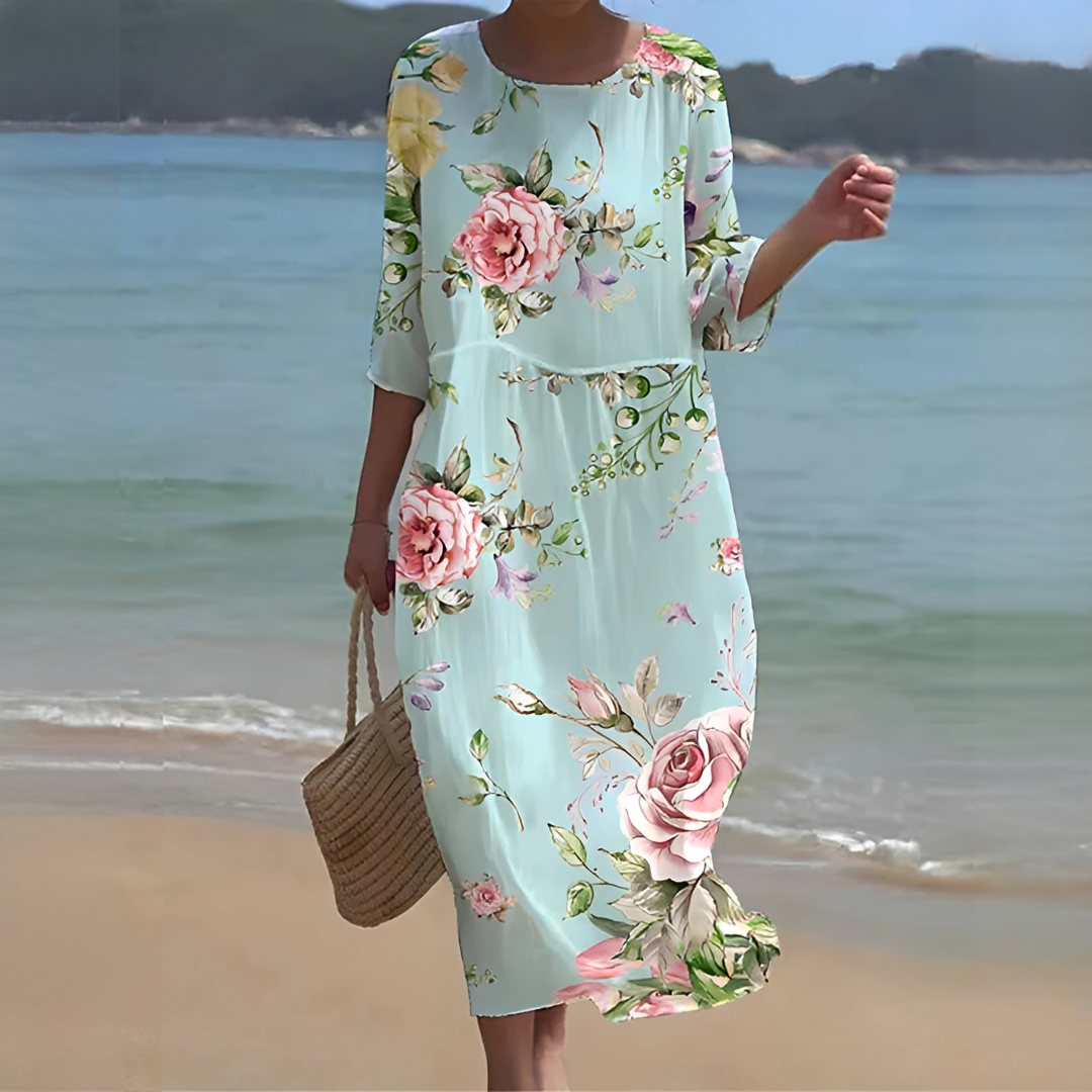 Elegante Damen Blumenrobe - Norvielle
