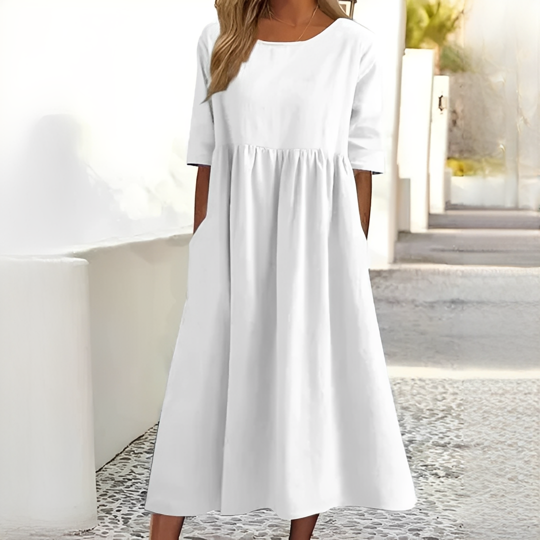 Ivanna Damen Sommerkleid Leichtes luftiges Design - Norvielle