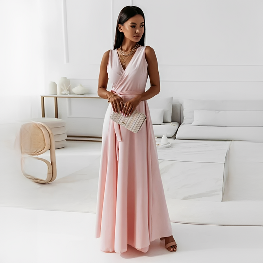 Quiana Damenkleid V-Ausschnitt Elegant - Norvielle