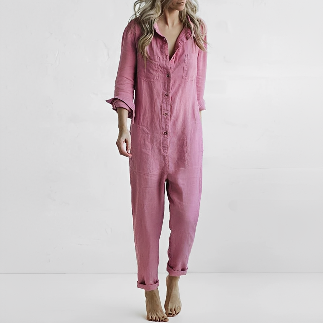 Damen Overall Komfort Stretch Schwarz - Norvielle