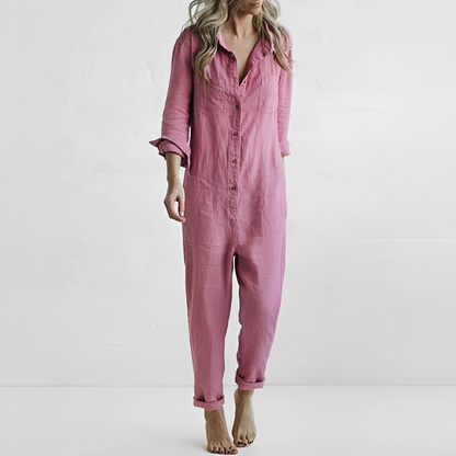Damen Overall Komfort Stretch Schwarz - Norvielle