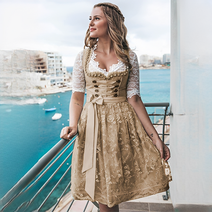 Mayette Damen Vintage-Kleid Stilvoll Frauenkleid - Norvielle