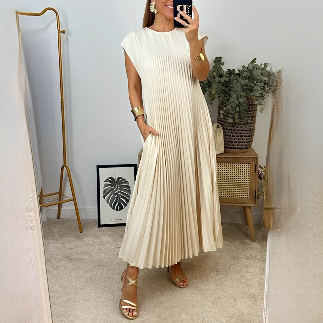 Damen Langkleid Sommer atmungsaktives Leichtes - Norvielle
