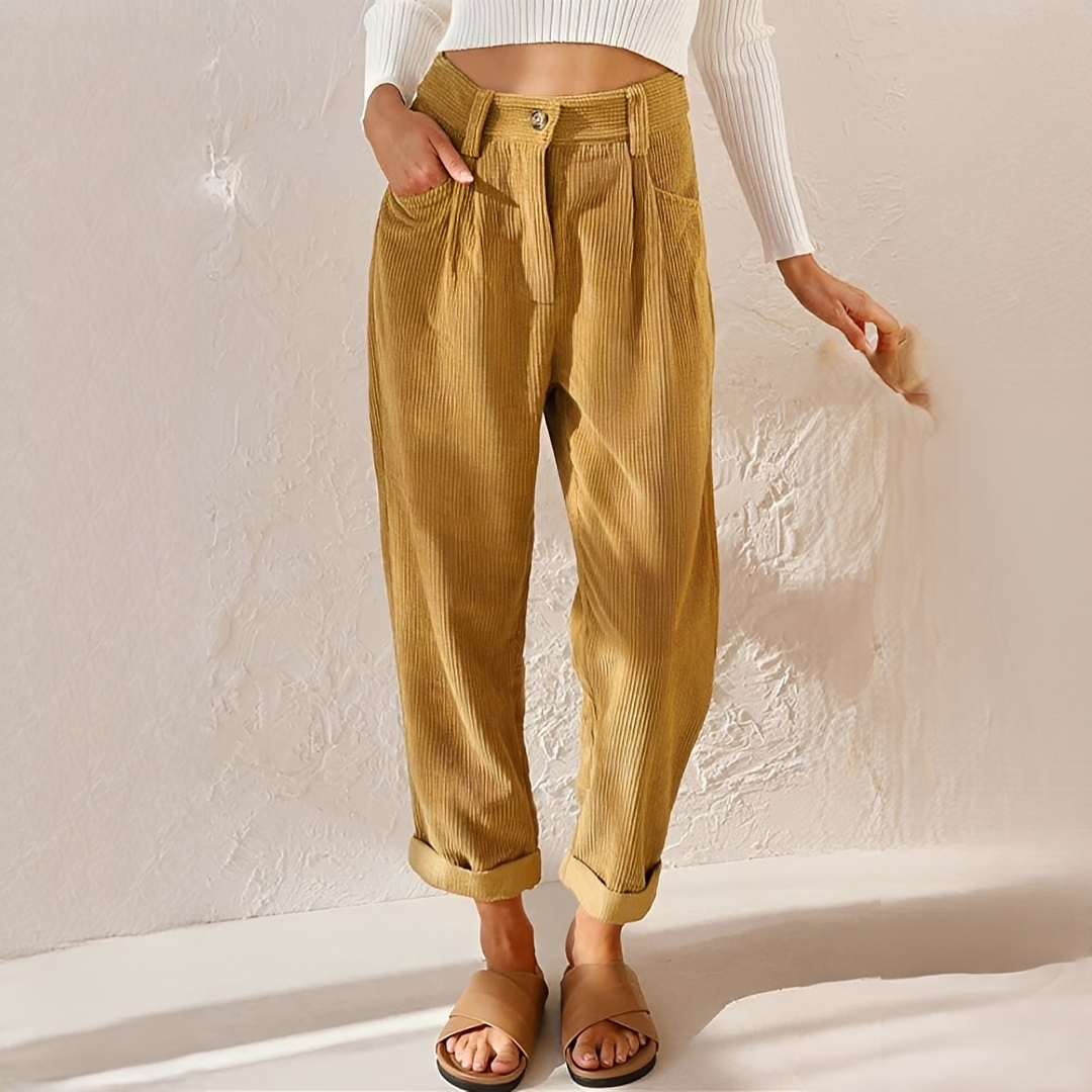 Damen Cordhose Trendig
