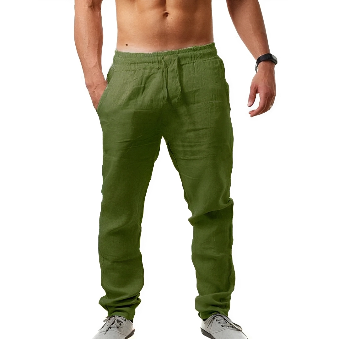 Herren Sommerhose Elegant Leicht Beige