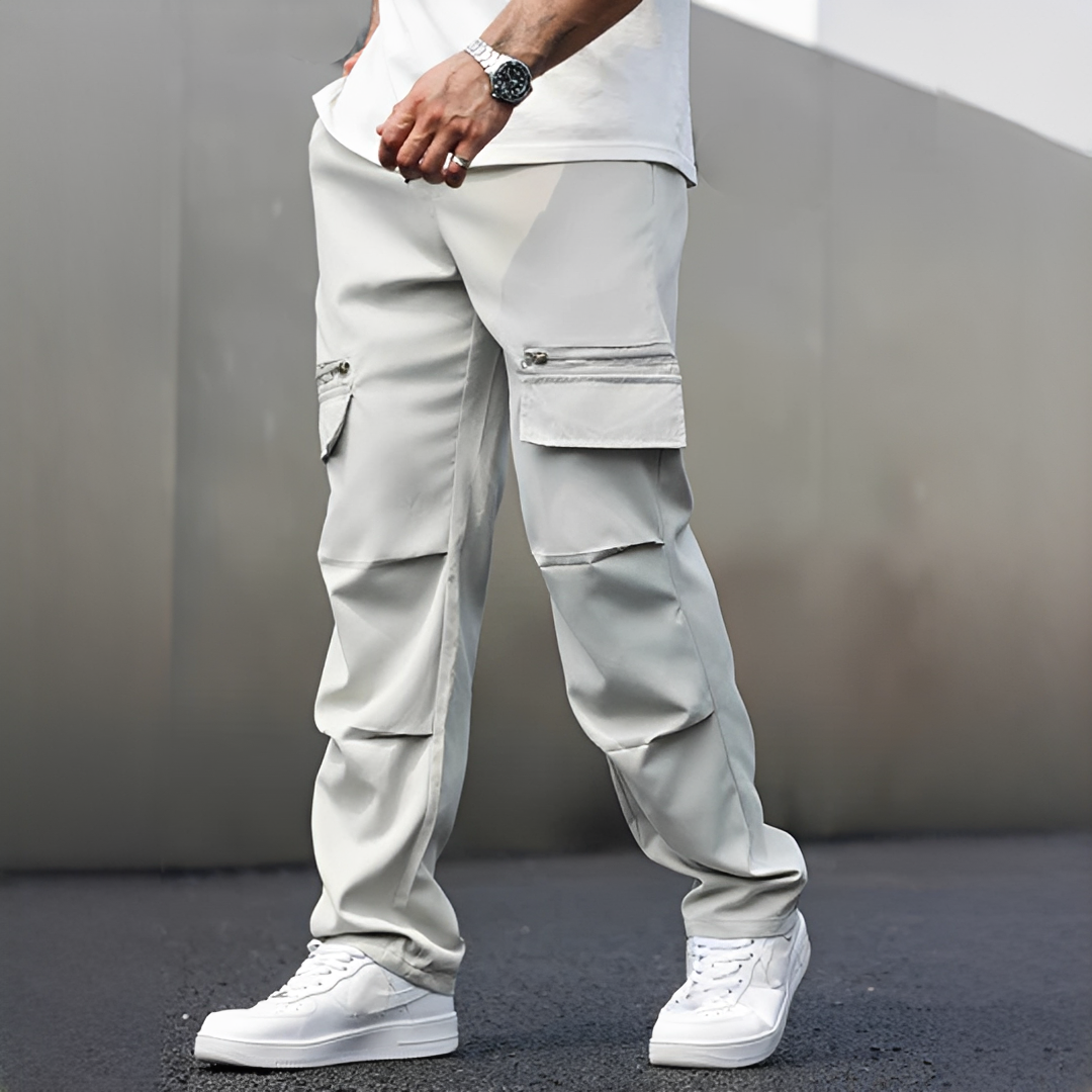 Herren Cargo-Hose Komfort Baumwolle Bequem
