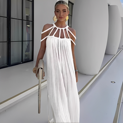 Nikka Damen Sommerkleid Leicht Baumwolle Pastell