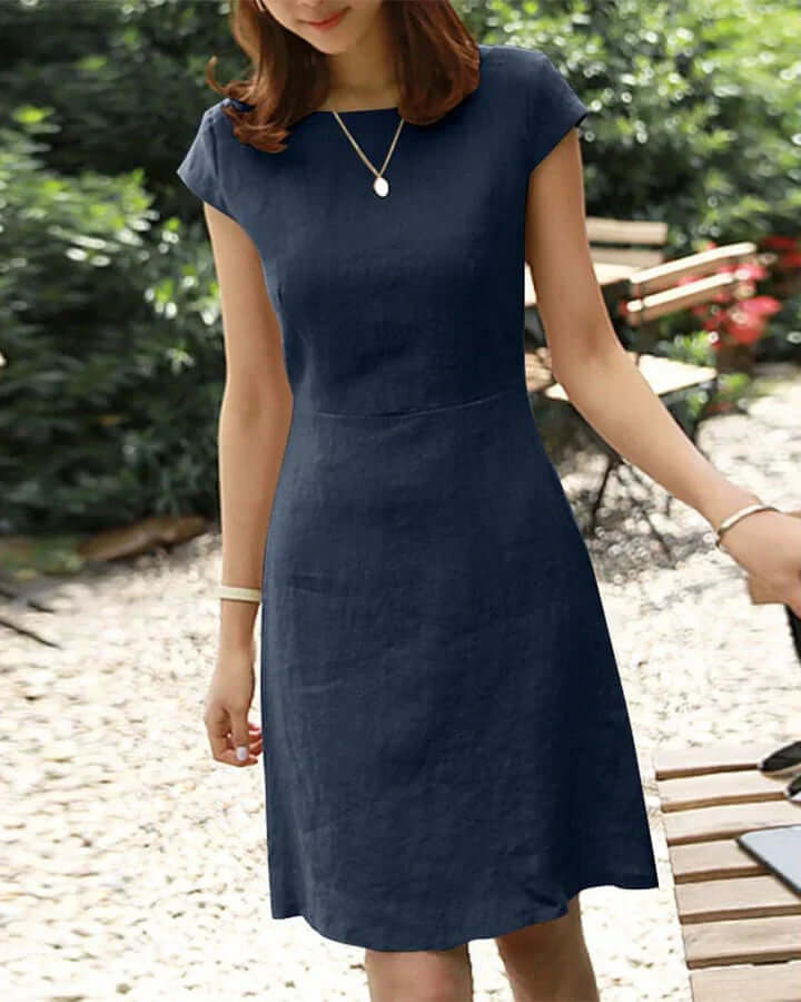 Norvielle Damen Sommerkleid Zarte Ärmel