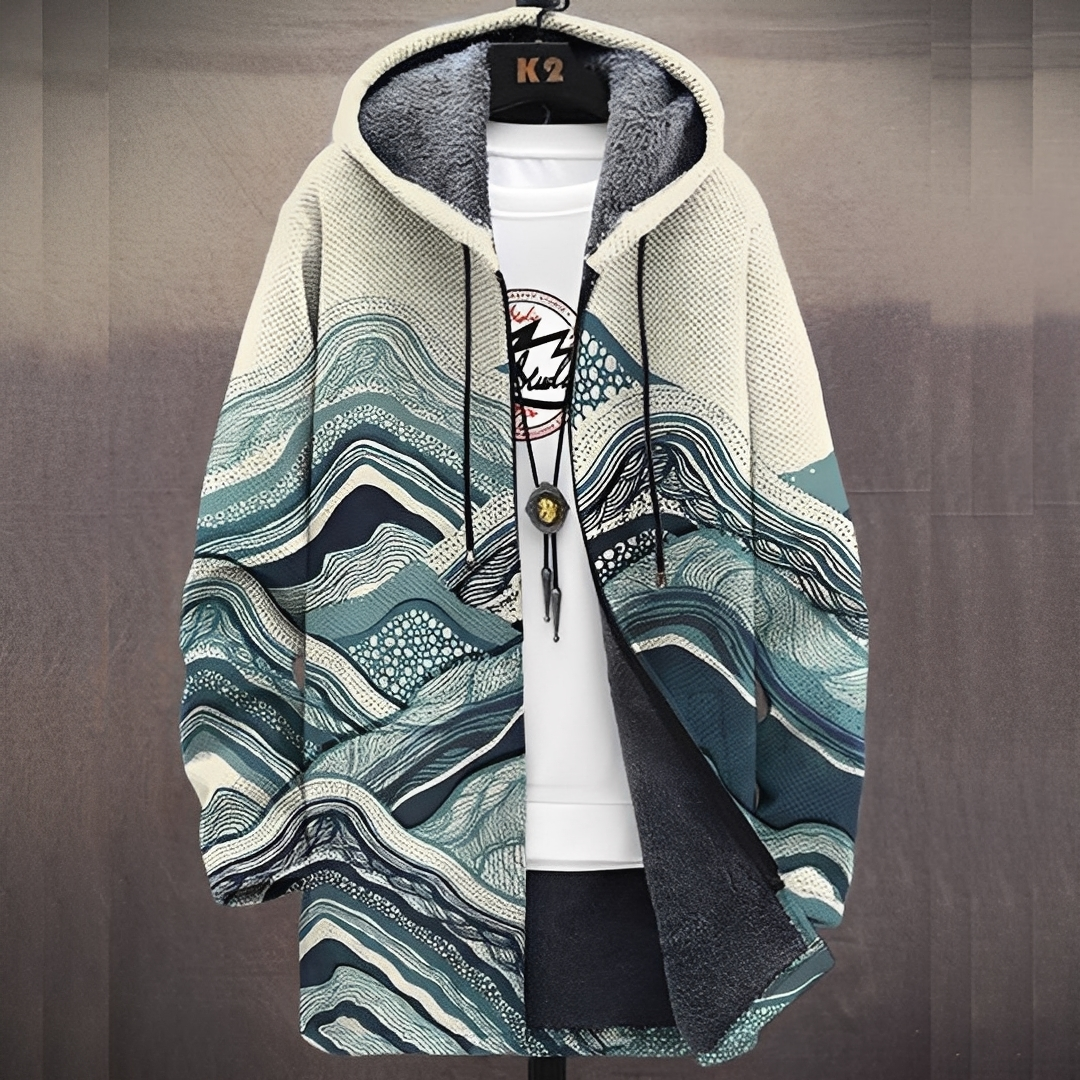 Romy Herren Hoodie Bedruckt Stilvoll Grau