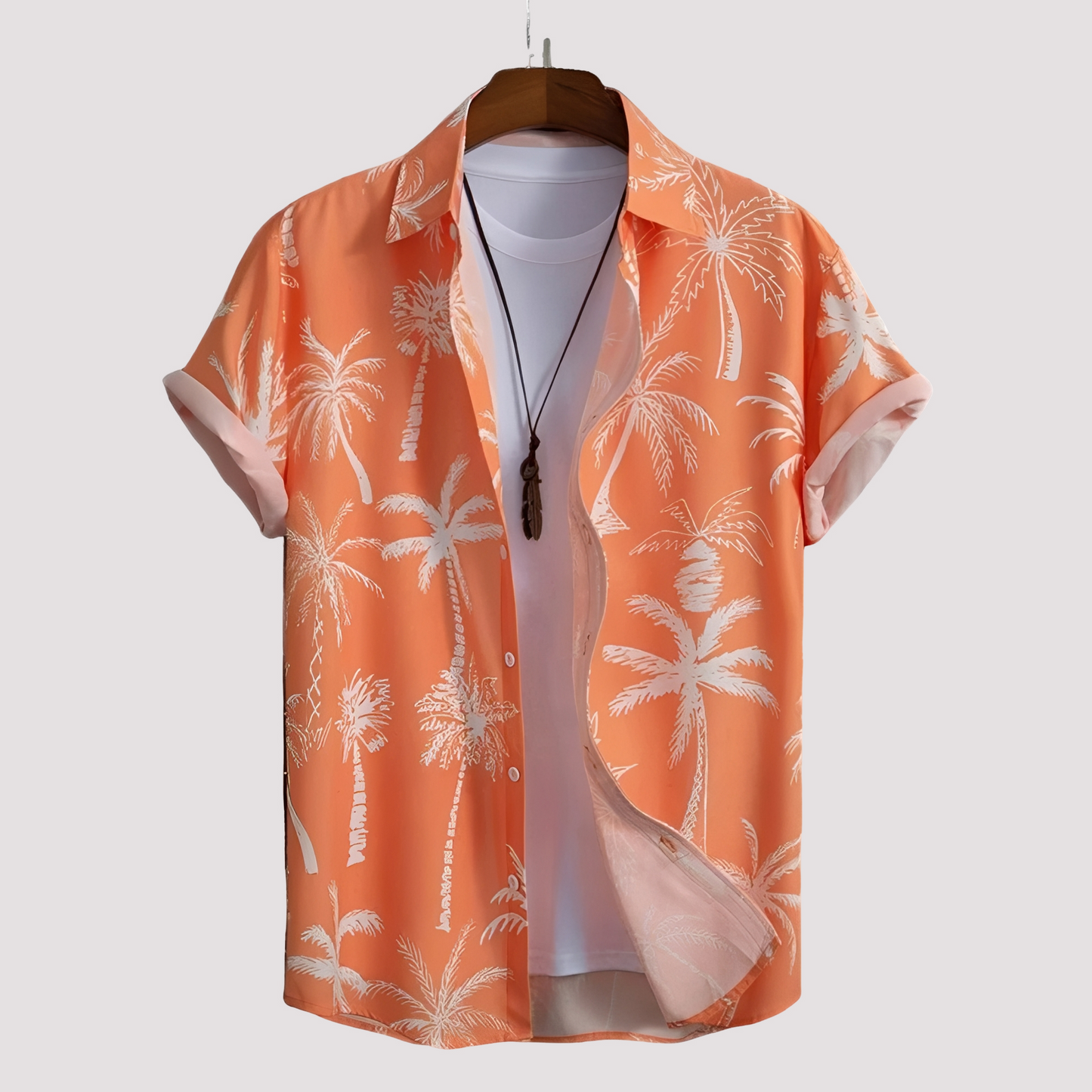 Herren Hawaii-Hemd Lässig Baumwolle