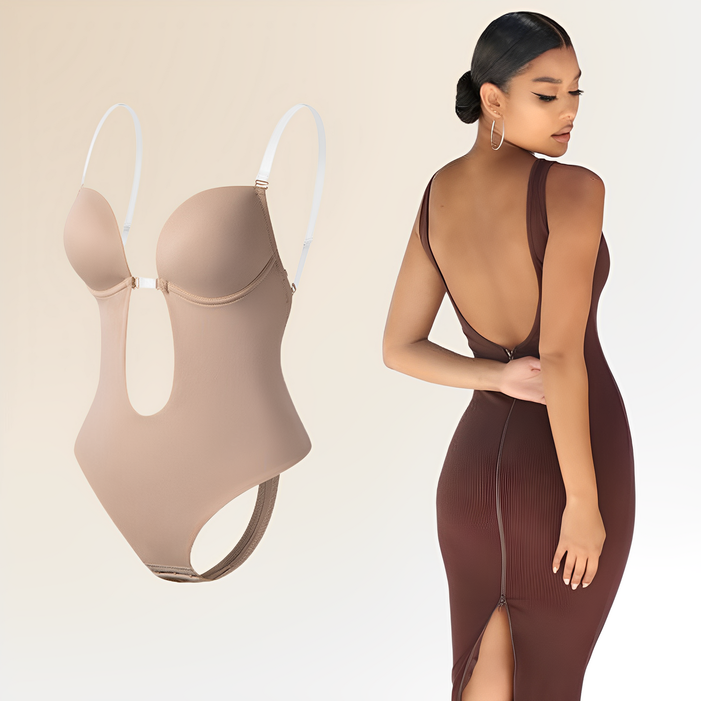 Rückenfreies Damen-Bodysuit-Bh Risa