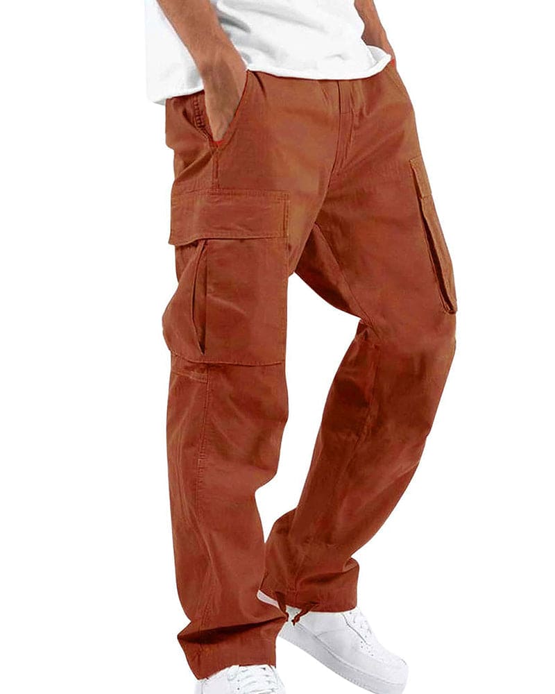 Norvielle Herren Cargo Hose Bequem Leicht Baumwolle