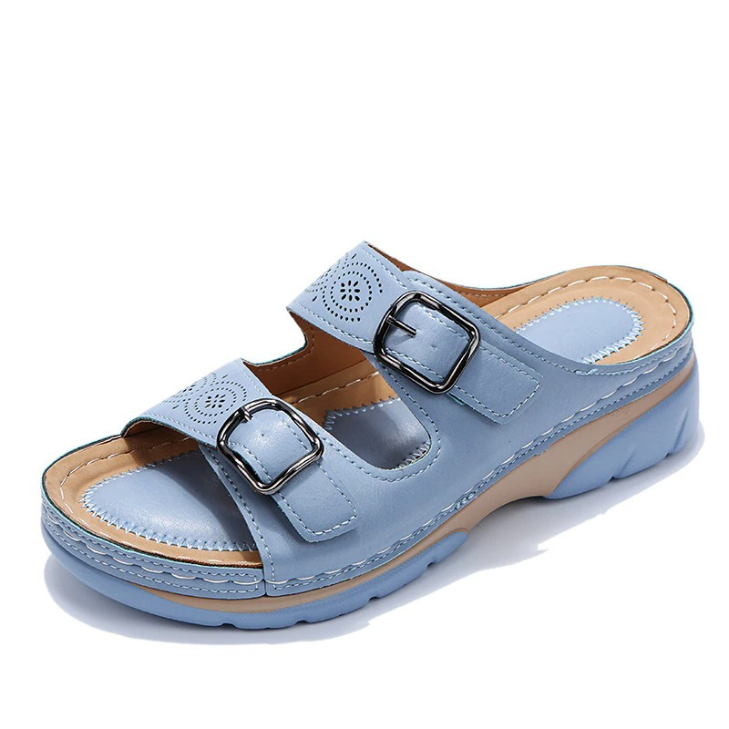 Damen Keilsandalen Lässig Verstellbare Schnallen