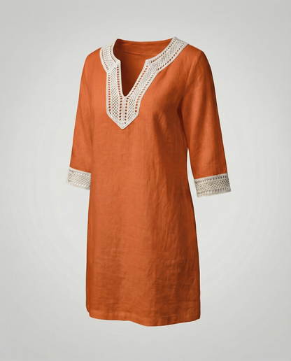 Damen Baumwollkleid Lässig