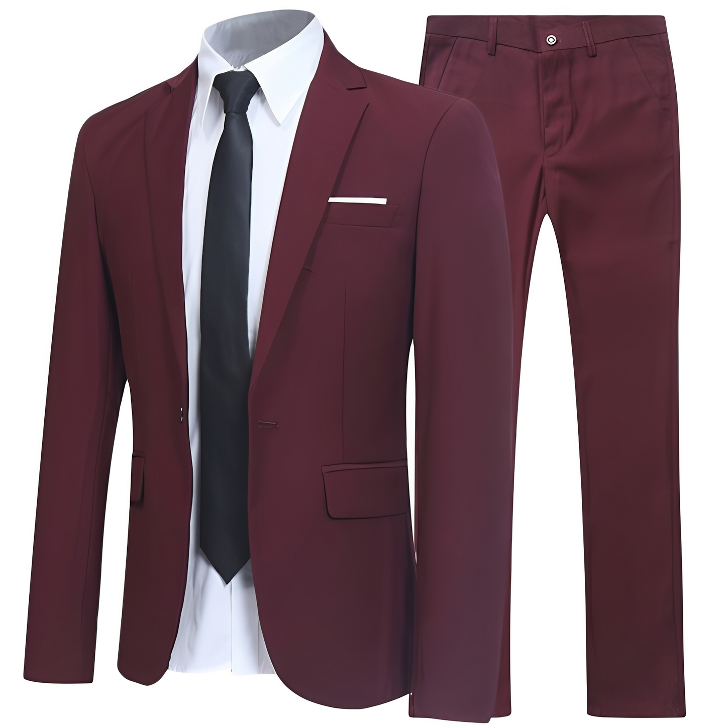 Haris Herren Zweiteiler Anzug Elegant