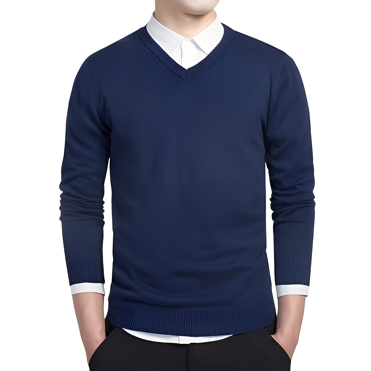 Herren V-Ausschnitt Pullover