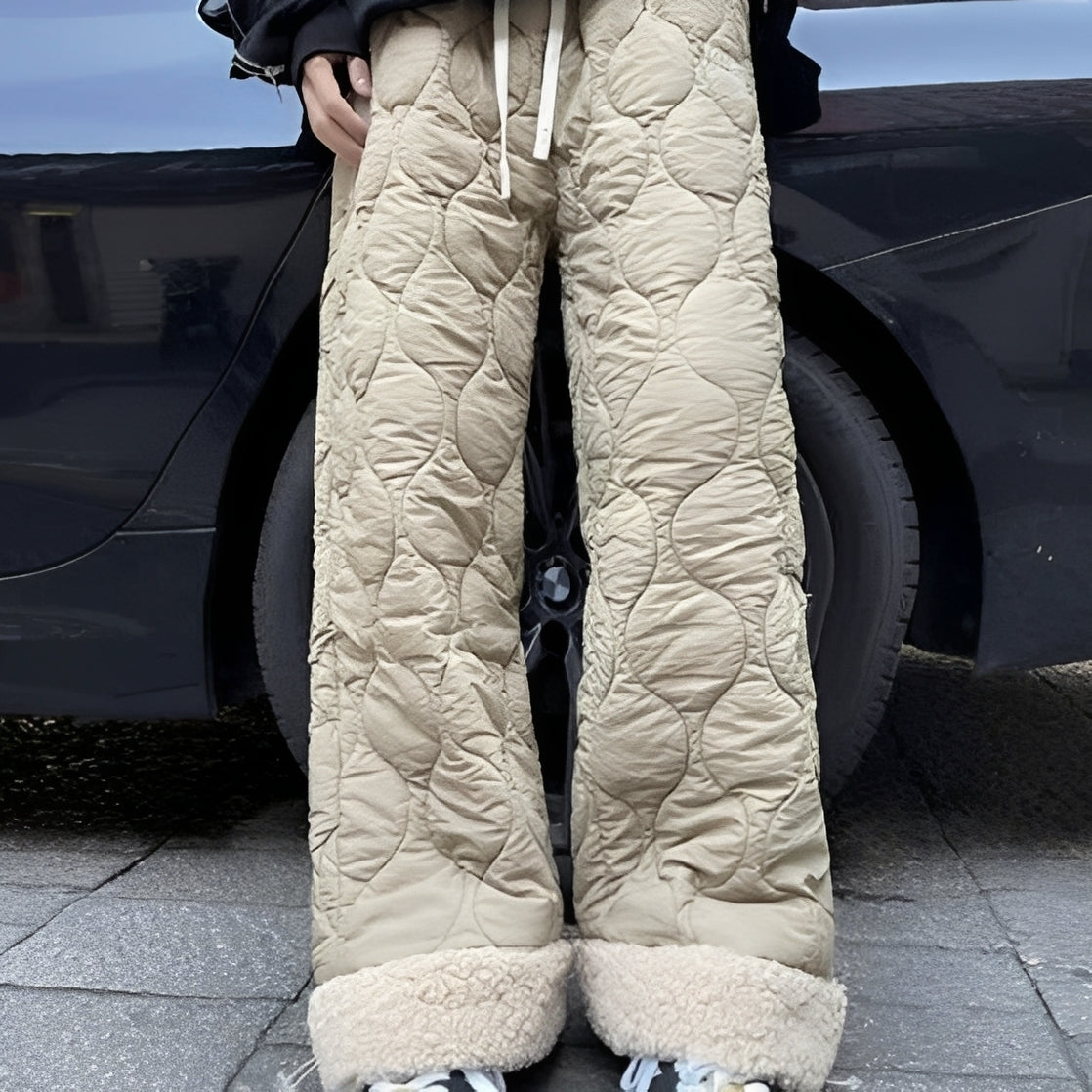 Herren Fleecehose Warm Wattiert Grau - Norvielle