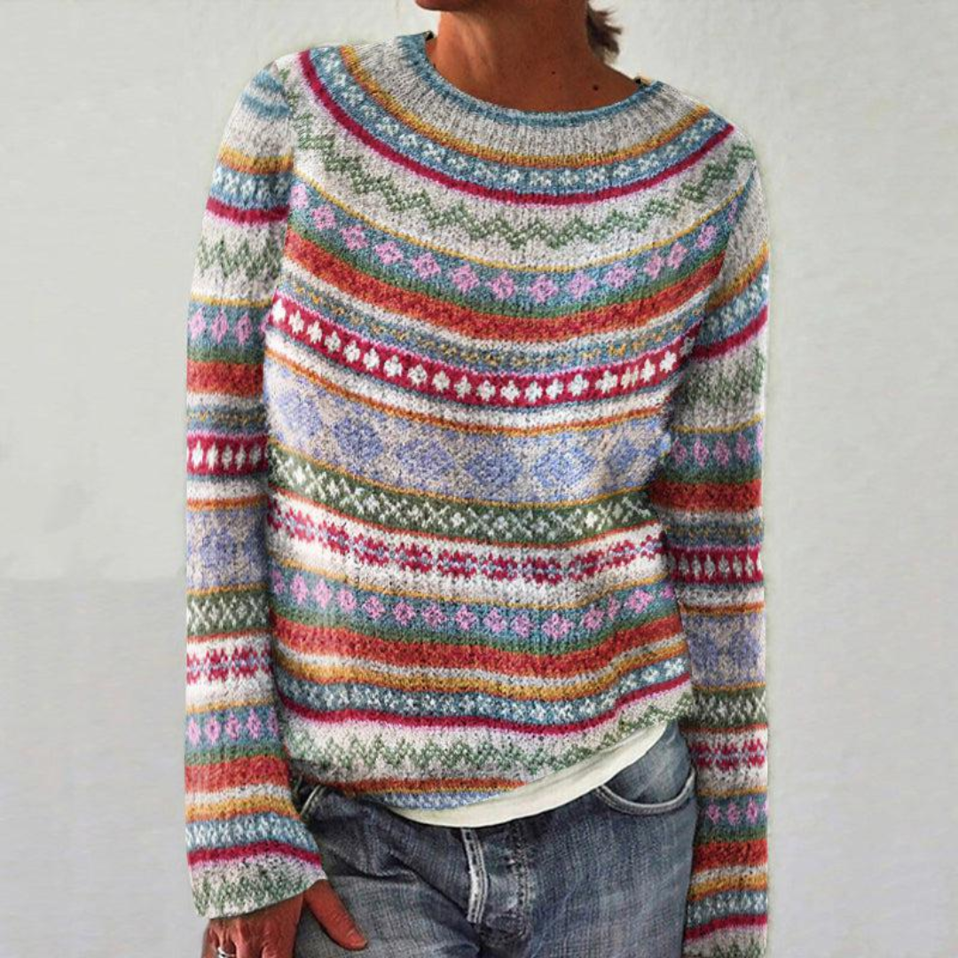 Damen Strickpullover Kurz Grob