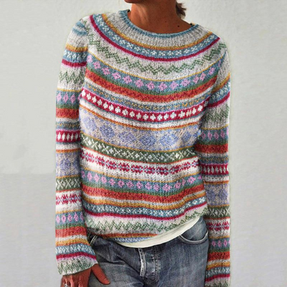 Damen Strickpullover Kurz Grob