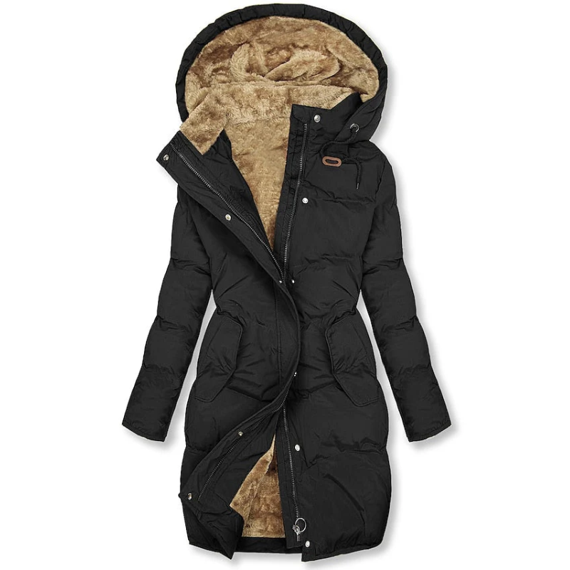 Norvielle Damen Winterjacke Gefüttert Kapuze