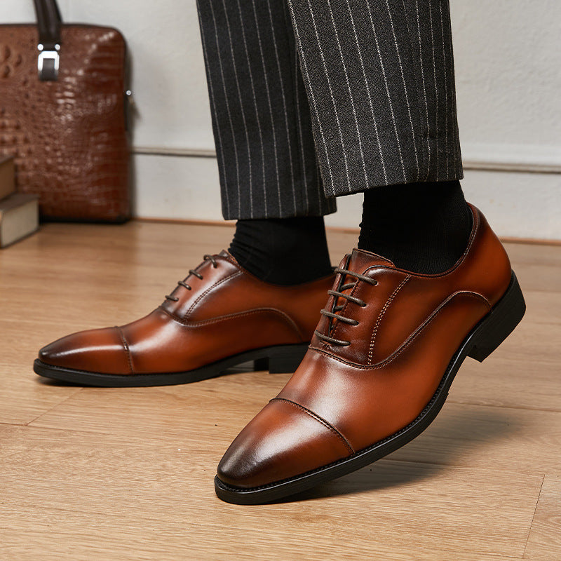 Herren Retro Halbschuhe Leder