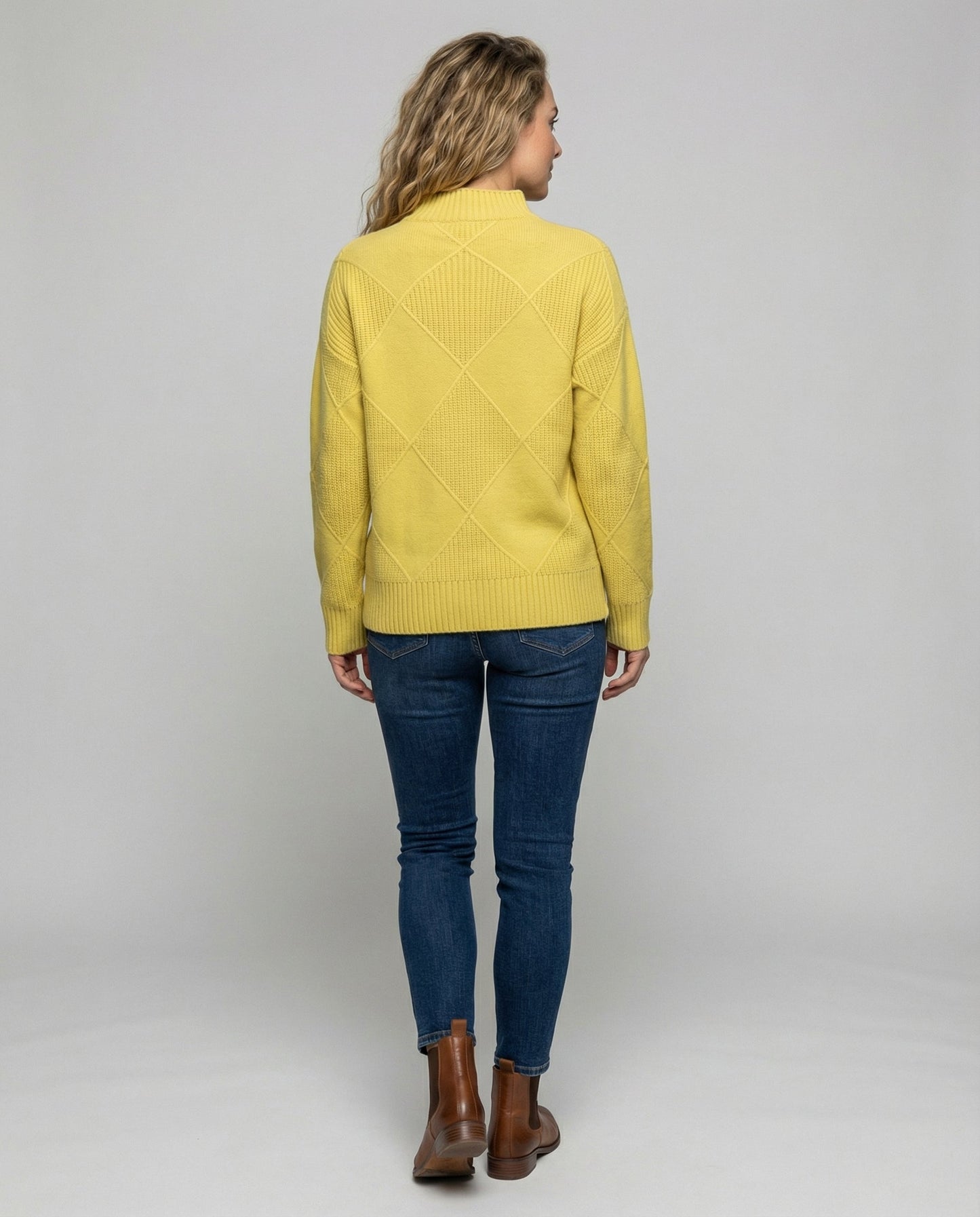 Damen Kaschmir Rollkragenpullover Weich