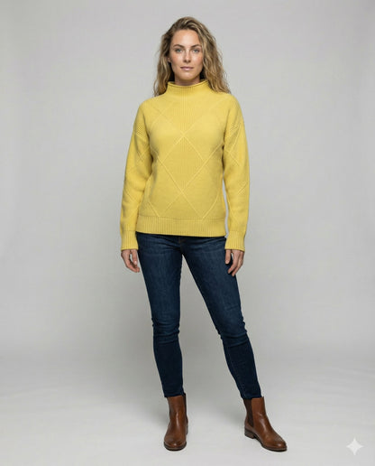 Damen Kaschmir Rollkragenpullover Weich