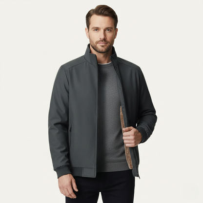 Herren Winterjacke Stehkragen Wärmend