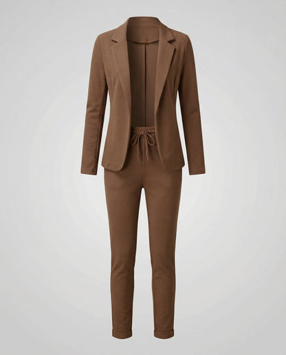 Damen Blazer Hosen Set Elegantes Business