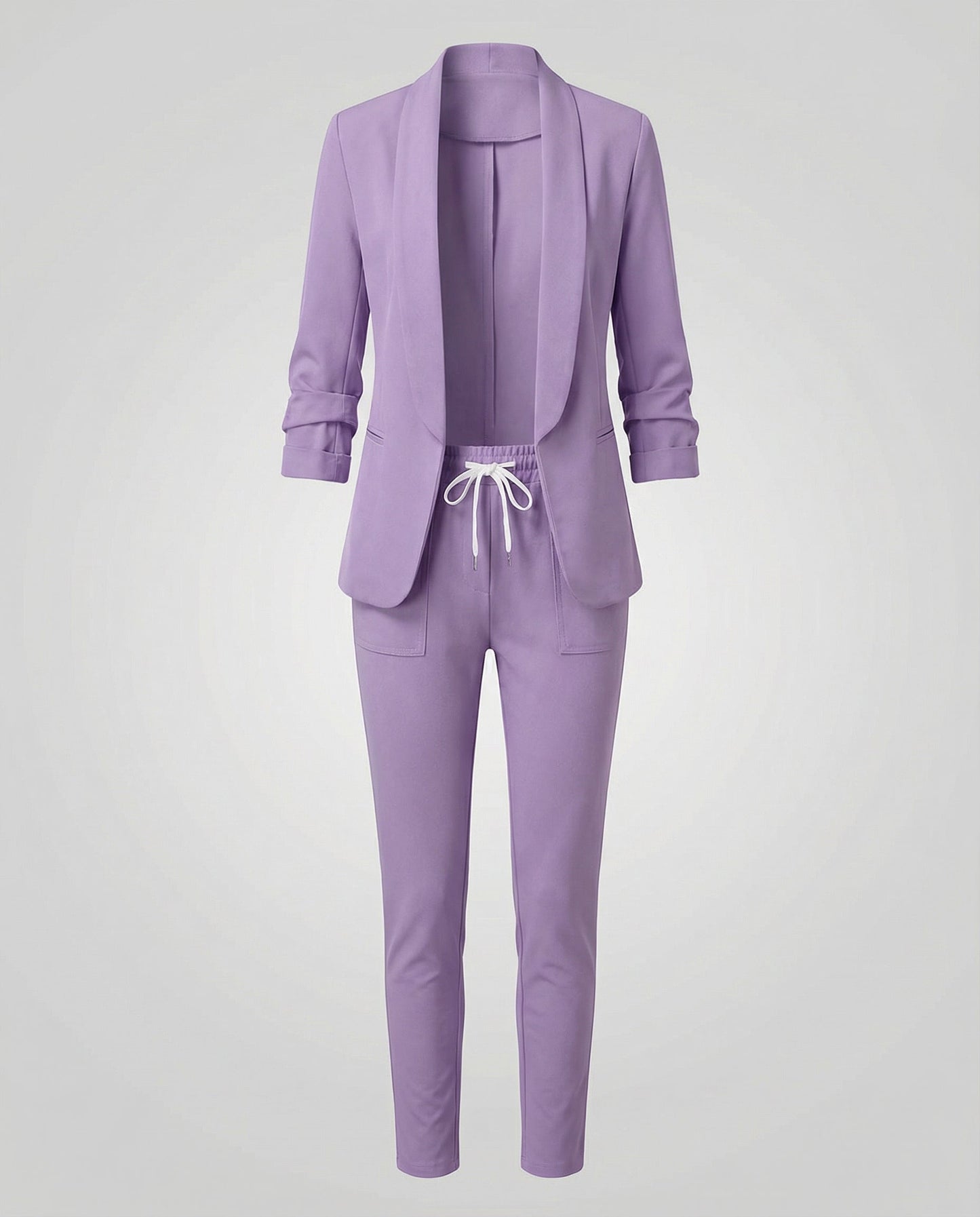 Damen Blazer Hosen Set Elegantes Business