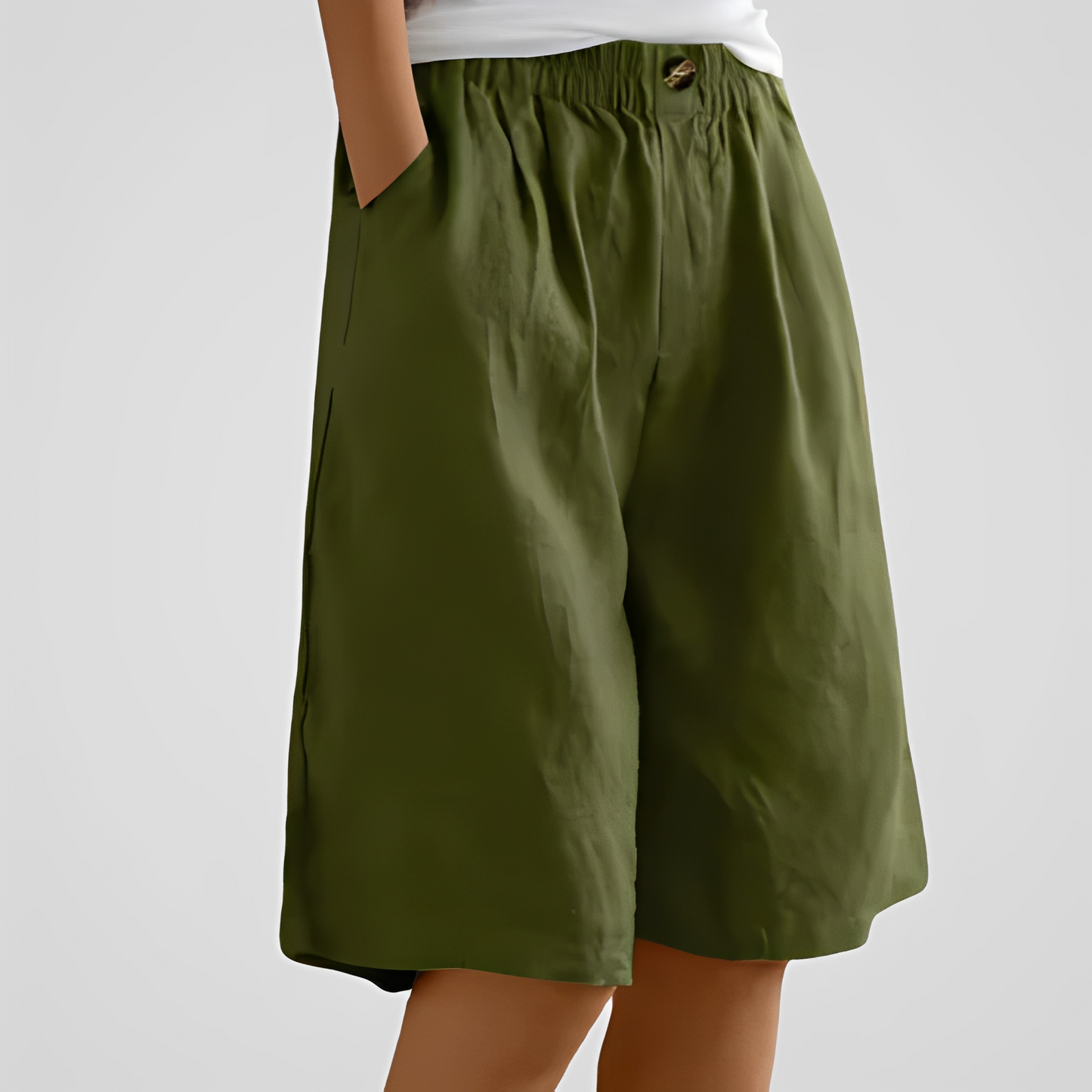Damen Sommerhose Weit Geschnitten Trendig