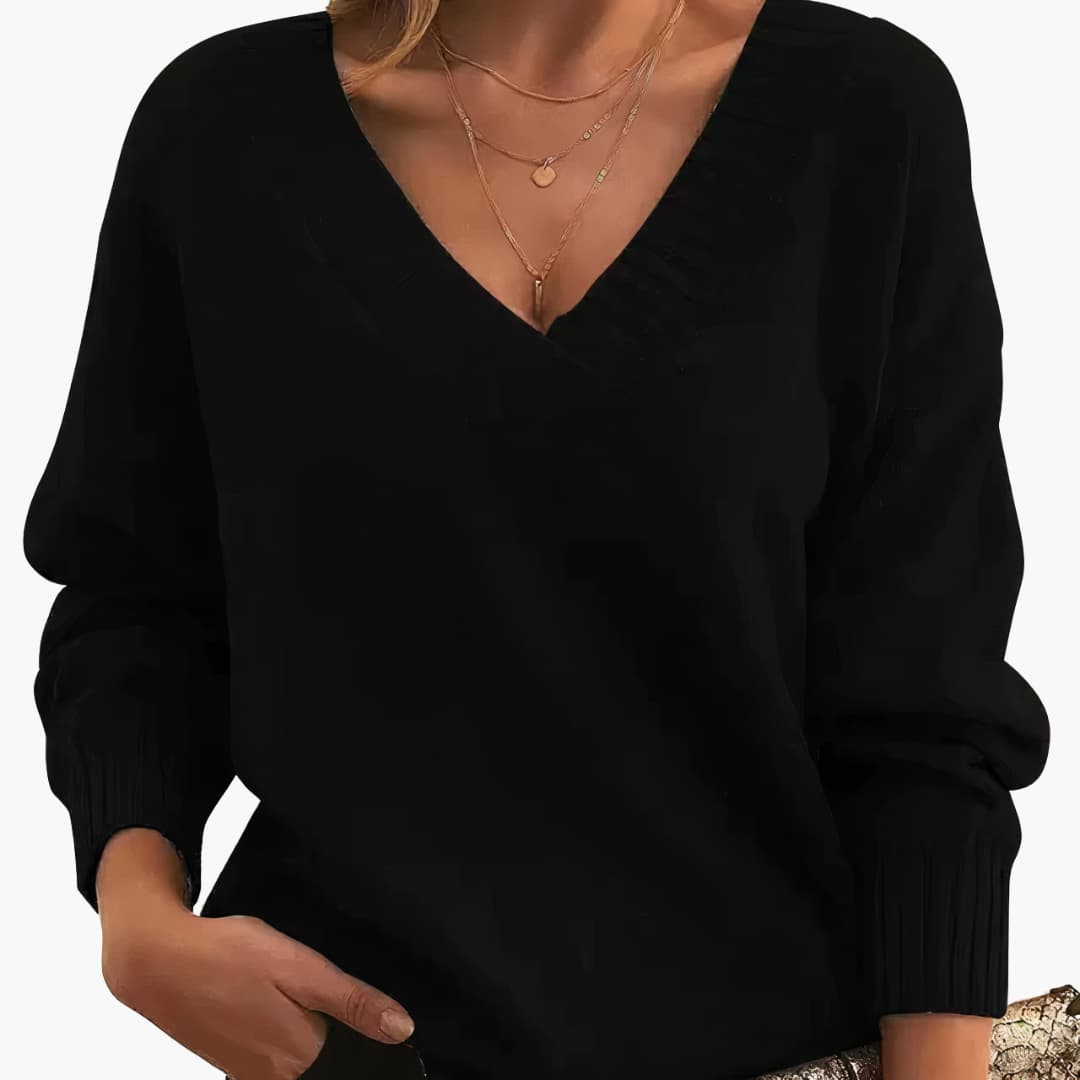 Damen Elegant Pullover Langarm - Norvielle