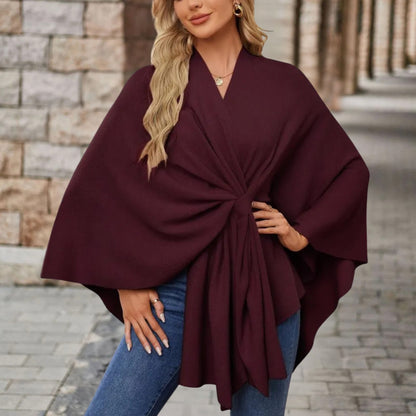 Damen Oberteil Cape-Stil Frontknoten