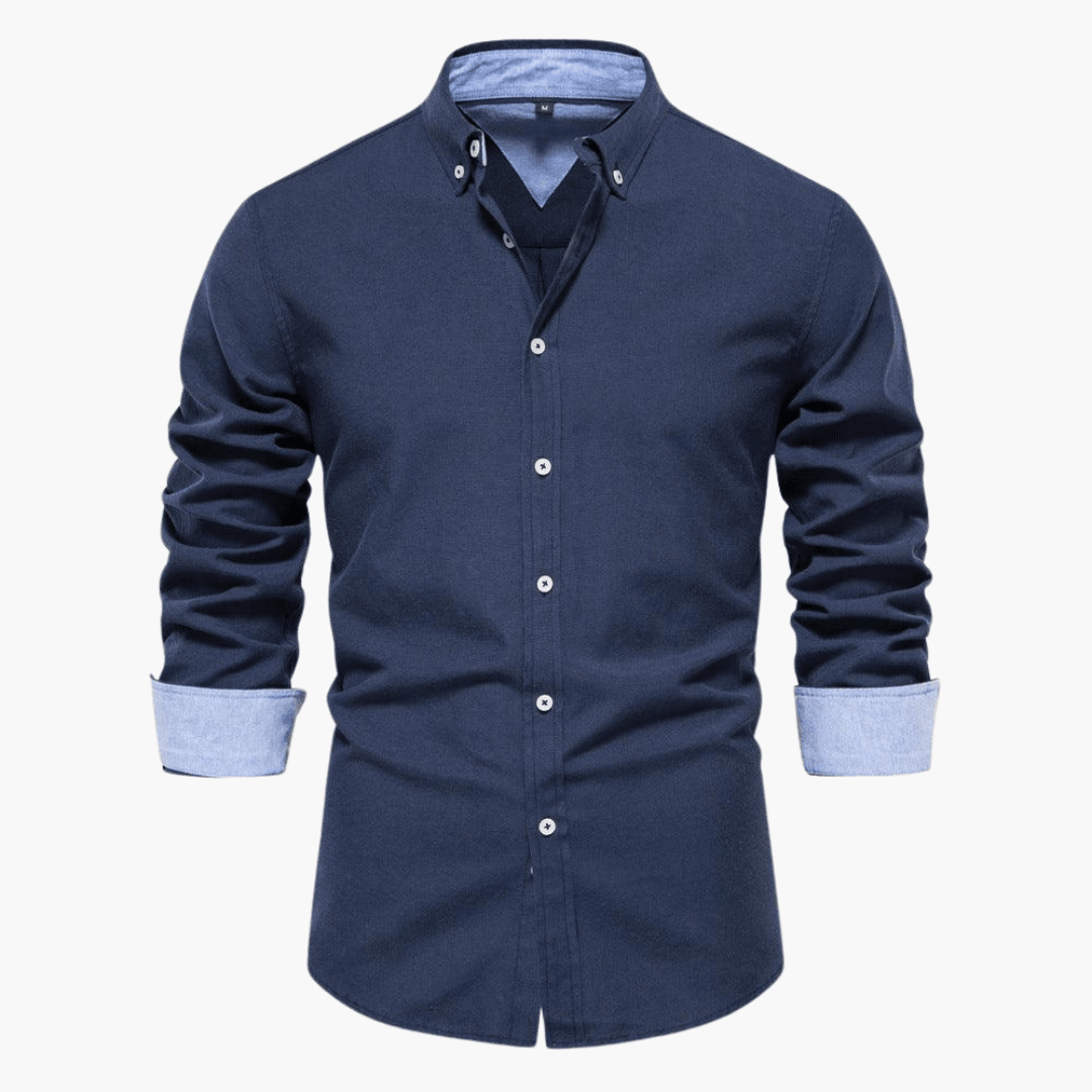 Herren Langarmhemd Bequem - Norvielle