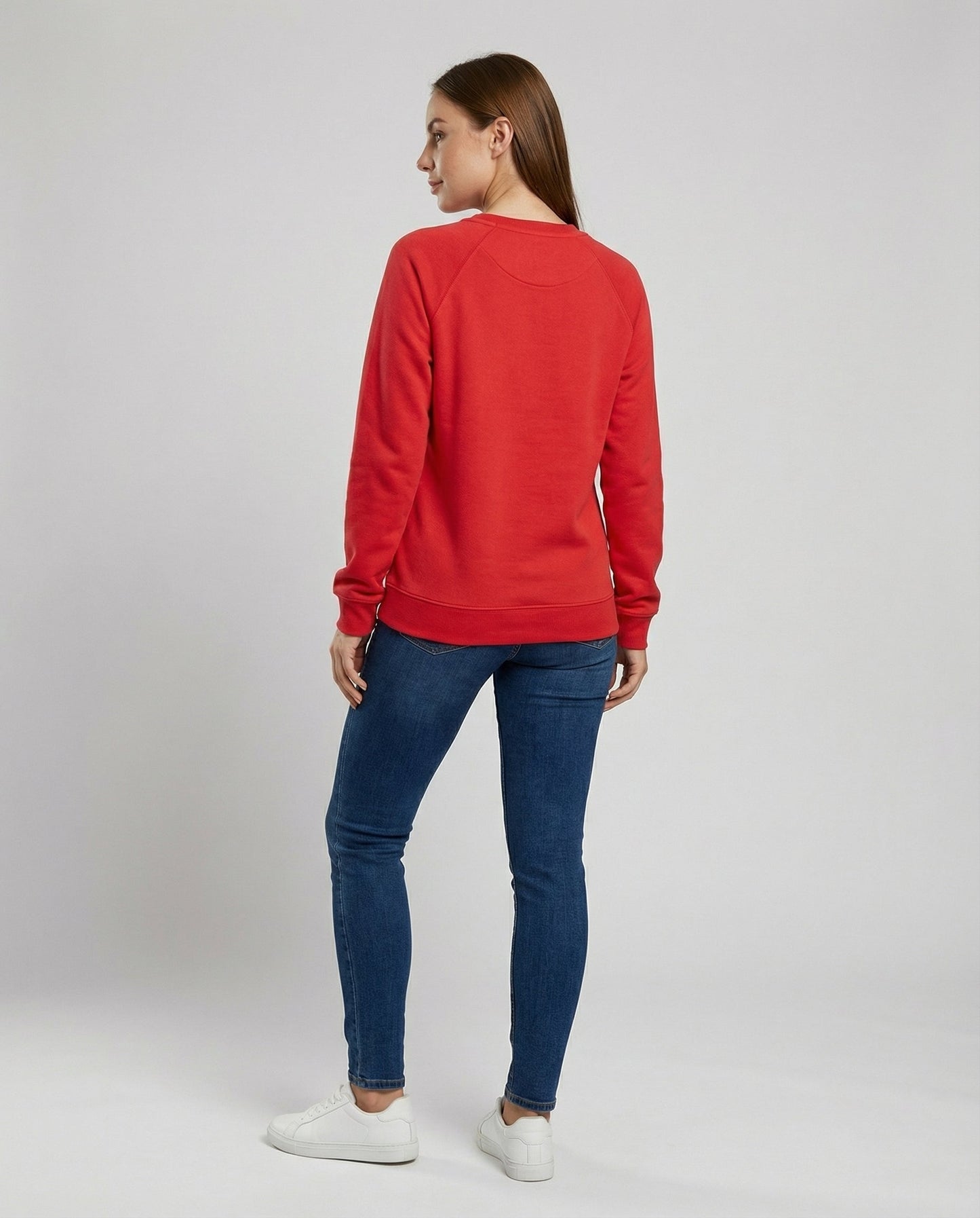 Damen Rundhals Sweatshirt Bequem