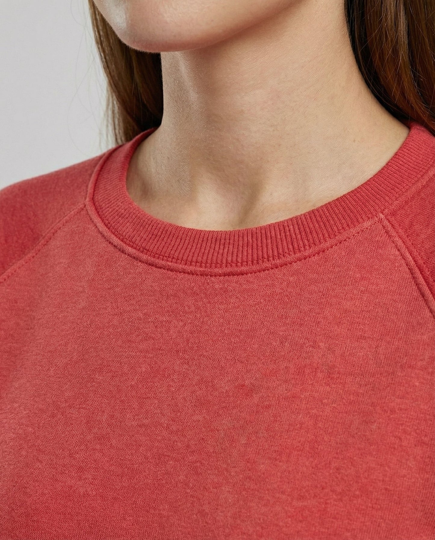Damen Rundhals Sweatshirt Bequem