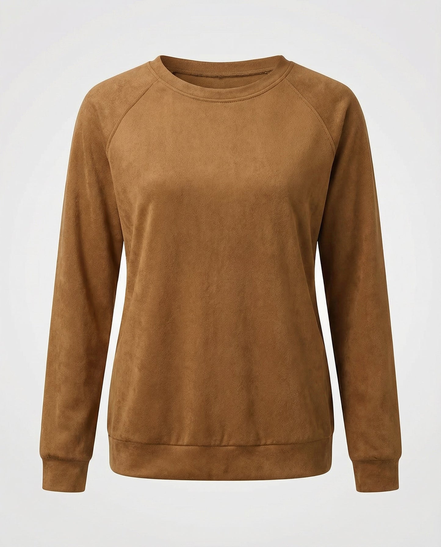 Damen Rundhals Sweatshirt Bequem