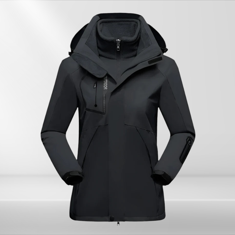 Damen 3-in-1 Outdoorjacke Wetterschutz