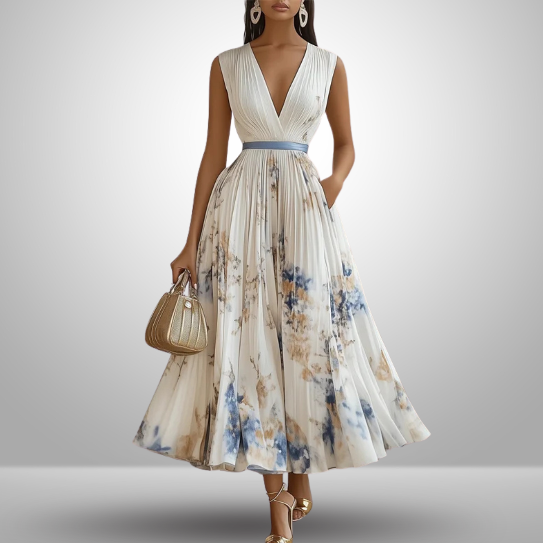 Damen Ärmelloses Maxikleid Fließend Sommerkleid - Norvielle