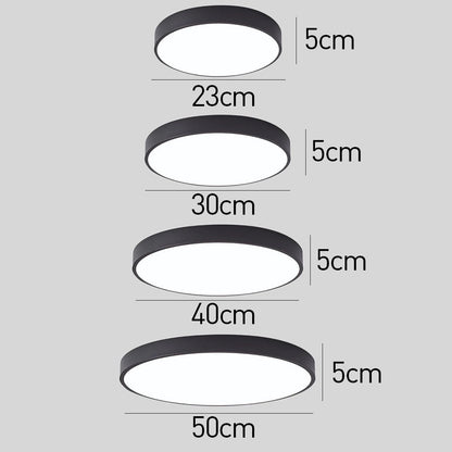 NordLuxe Runde LED-Deckenleuchte Skandinavisch