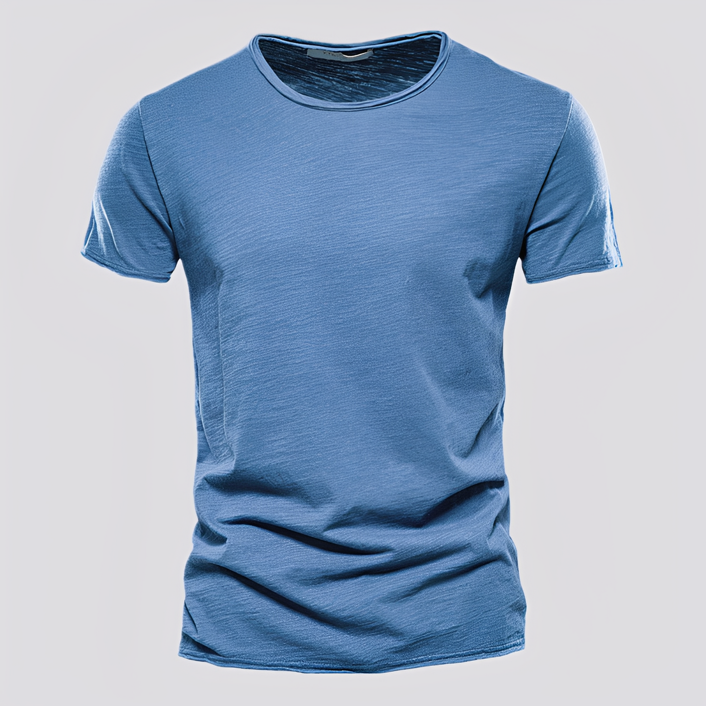 Herren T-Shirt Rundhalsausschnitt Baumwolle Bequem