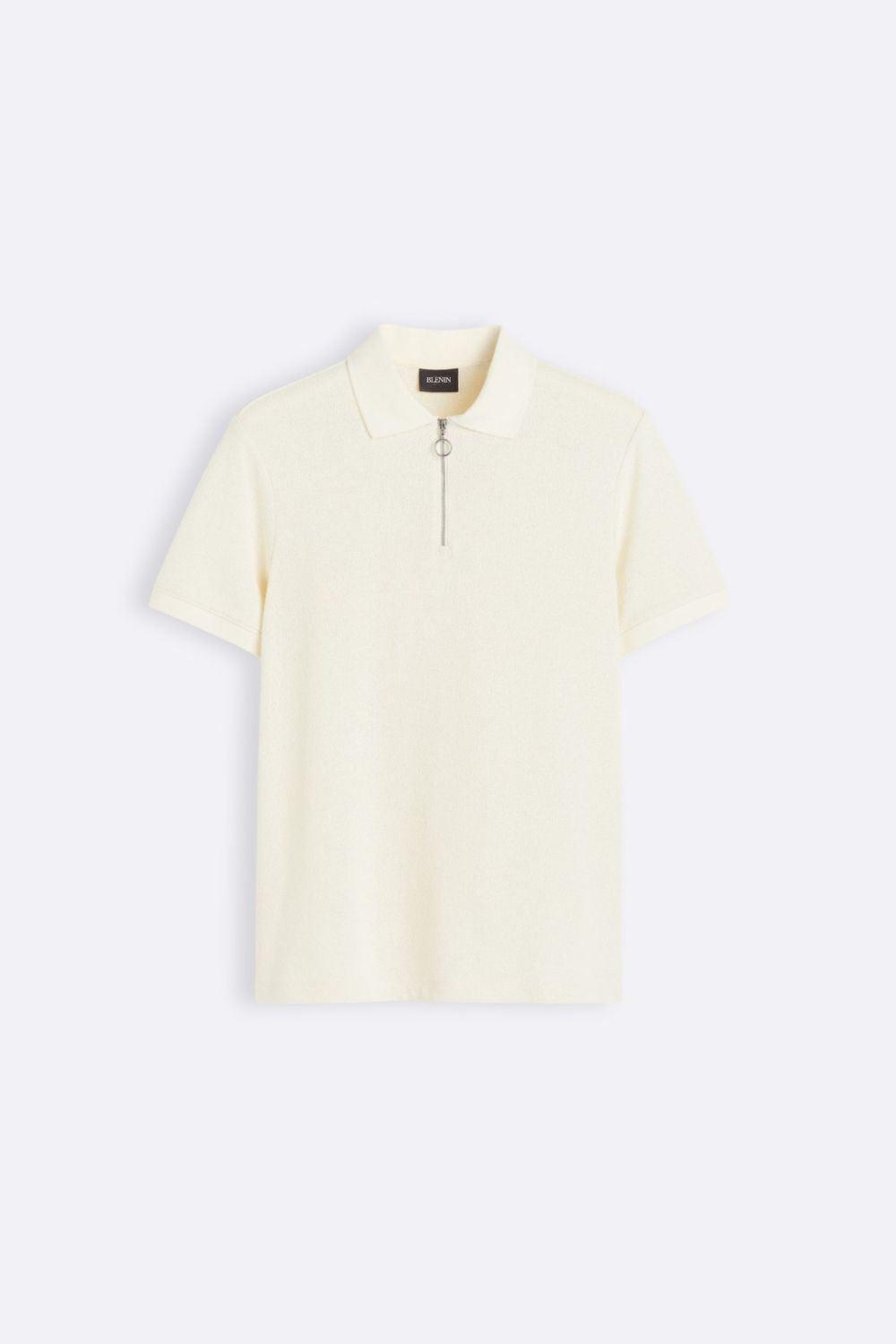 Moderne Herren Polo mit Reißverschluss