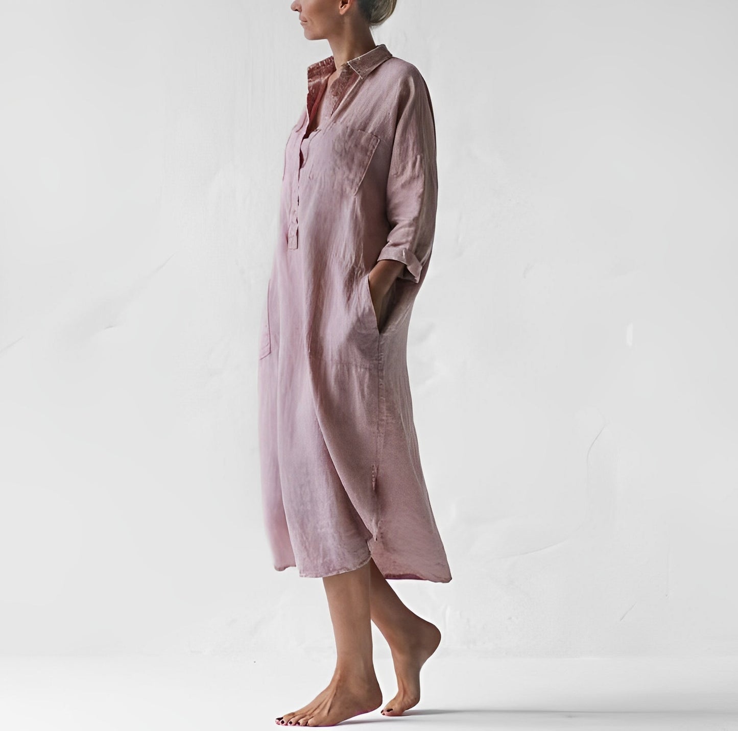 Damen Hemdkleid Sommerstil