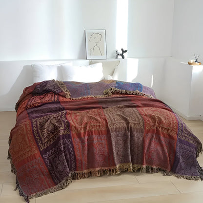 Mandala Wurfdecke Quasten Dekor