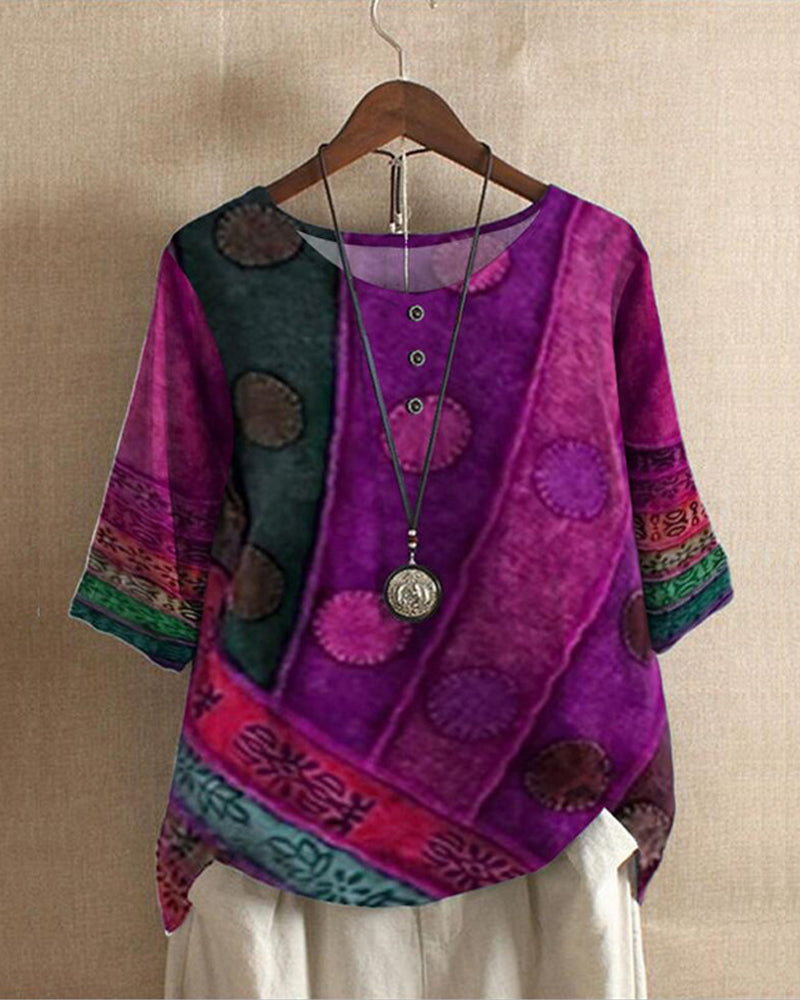 Norvielle Damen Boho Oberteil