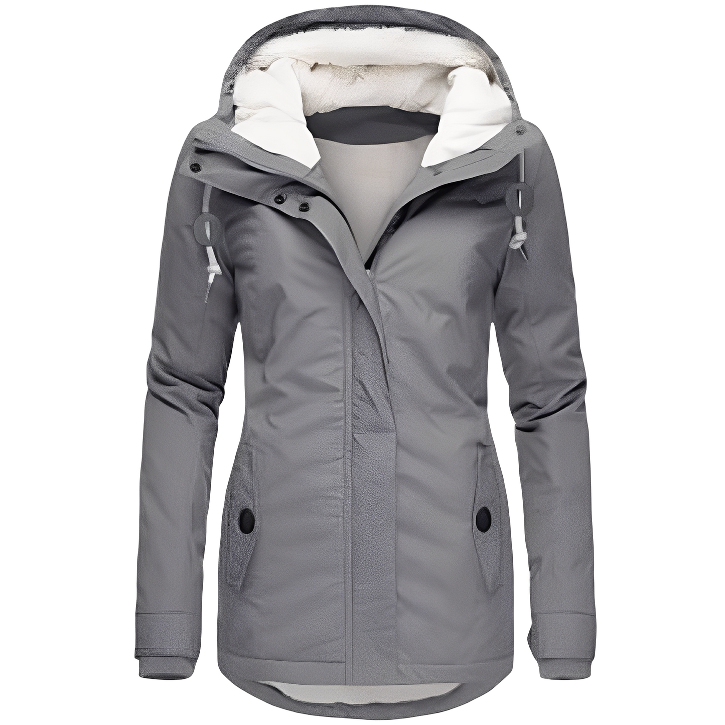 Wasserdichte Samtjacke Damen Kapuze