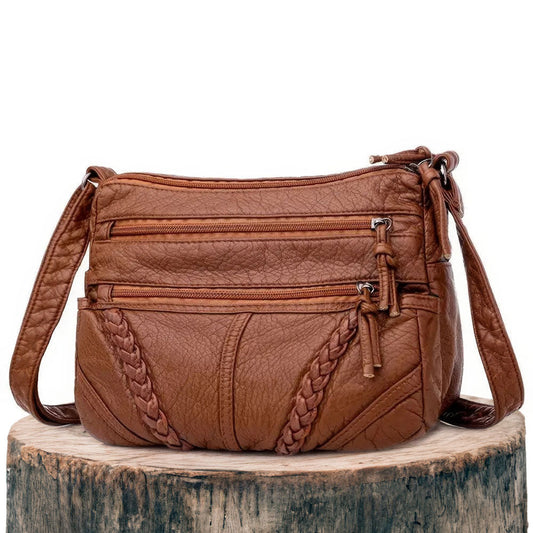 Elegante Damen Lederhandtasche - Norvielle